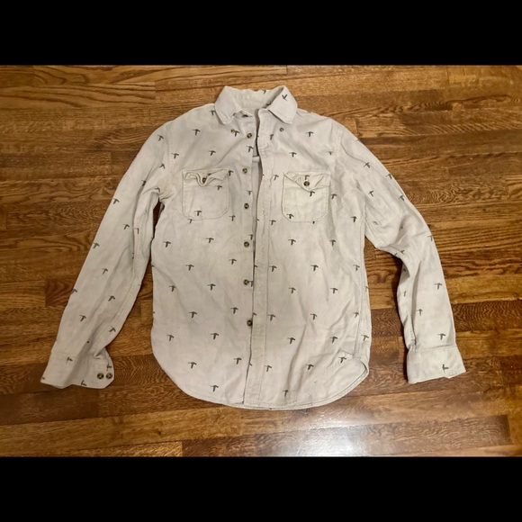 Vintage up-cycled bird flannel button up 90’s grunge 00s American Eagle Apparel - Picture 2 of 4